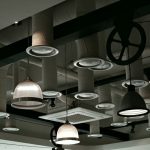 Industriële stijl eenvoudige glazen vloerlamp
