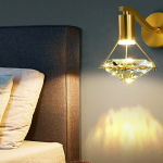 Stijlvolle messing verstelbare leeslamp voor de woonkamer