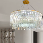 Moderne kristallen hanglamp voor restaurantverlichting