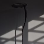 Opal glazen bolvoet boogvloerlamp